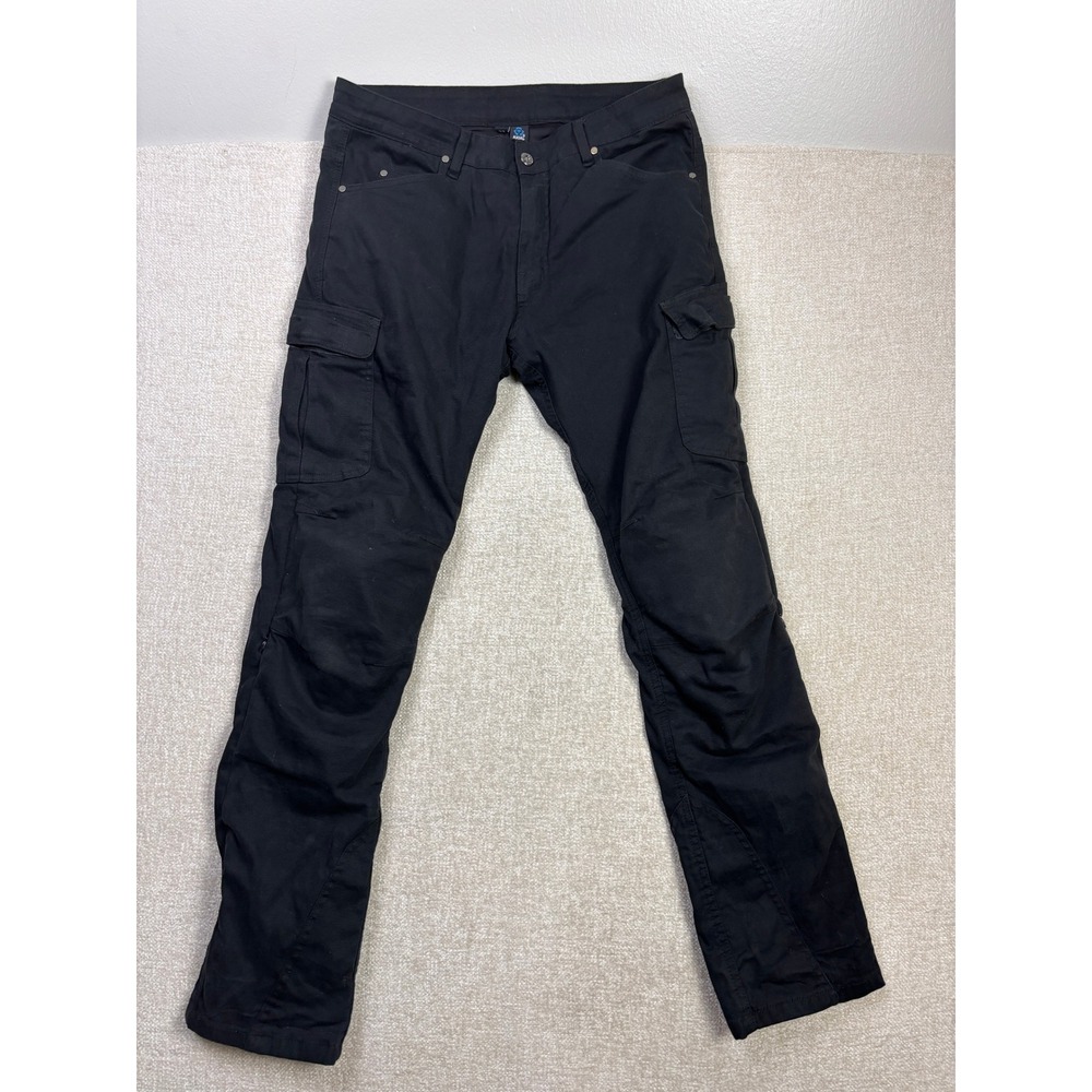 Street & Steel Axial Mens Black Motorcycle Cargo Pants Aramid Reinforced Size 32